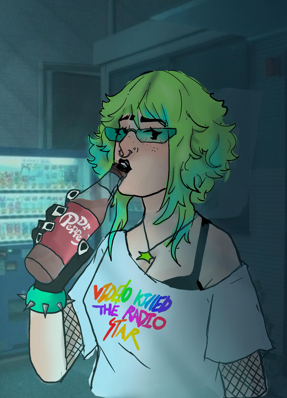 Comic-style illustration of a hooded teen crouching on a rooftop at night, city skyline glowing behind them. Speech bubbles show the character dramatically declaring themselves the protector of the city while unseen voices mock the monologue, creating a hu